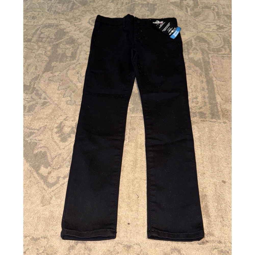 Jordache Youth Girls Super Skinny High Rise Button Jeans Black sz 7 Slim